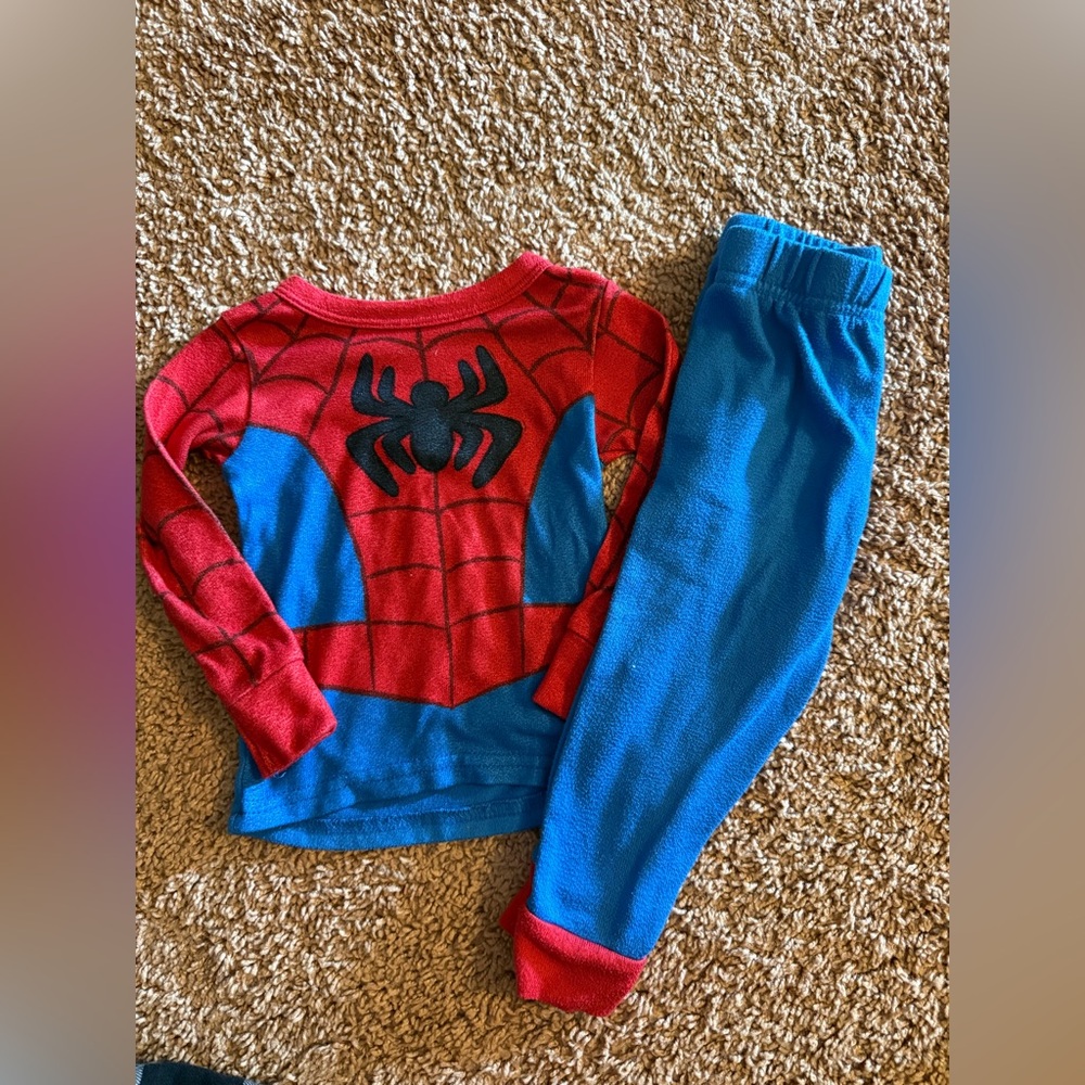 Red and Blue Spider Pajama Set